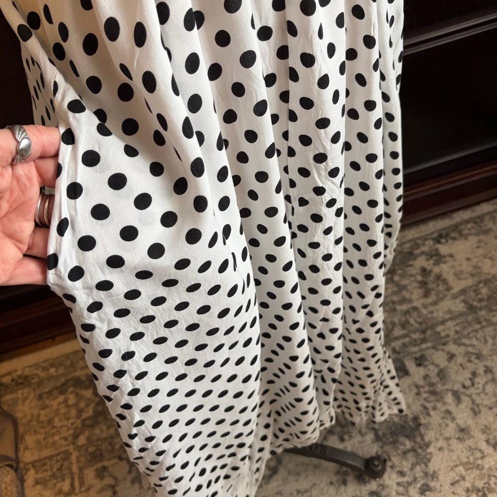 Black & White Polka Dot SunDress - Picture 3 of 7